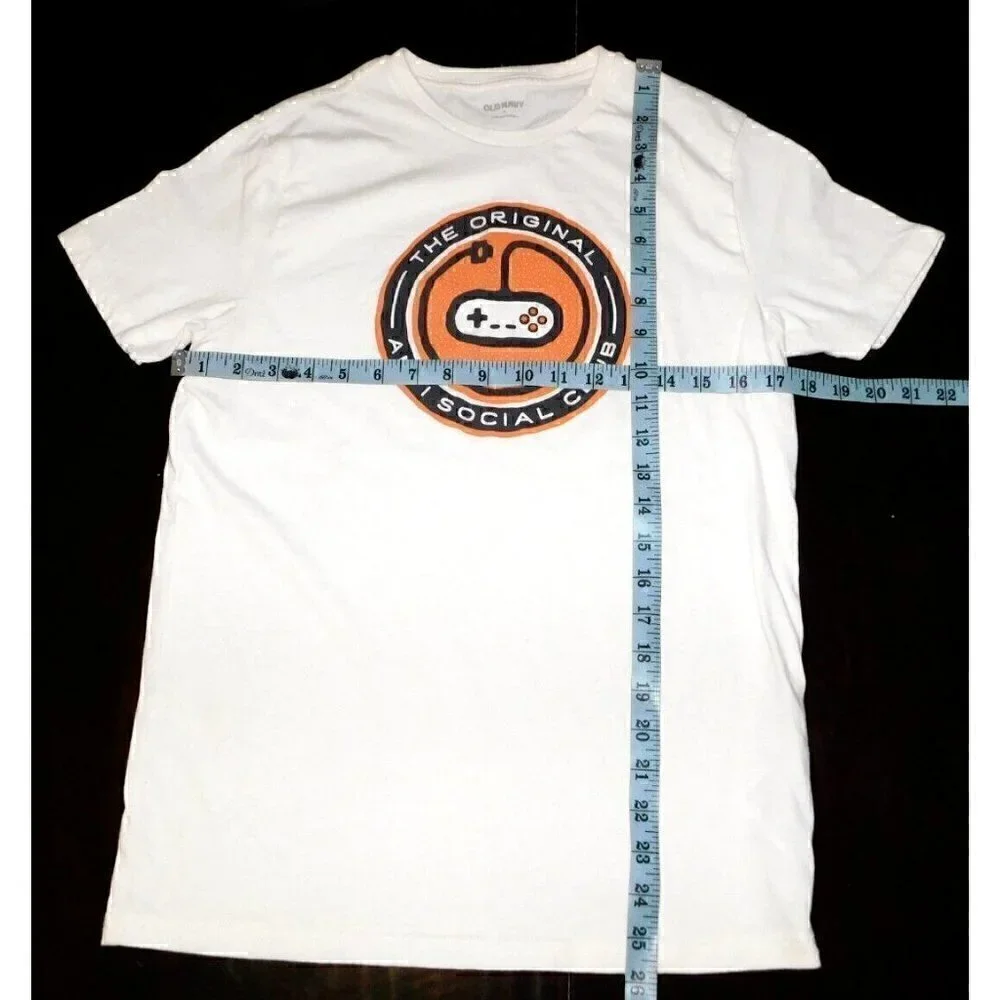 OLD NAVY The Original Anti Social Club white T shirt size S